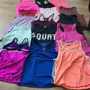 Lot of 15 WORKOUT TANKS!